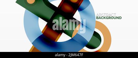 Farbe geometrische Streifen, Linien abstrakten Hintergrund. Minimale geometrische Vorlage für Tapete, Banner, Präsentation Stock Vektor