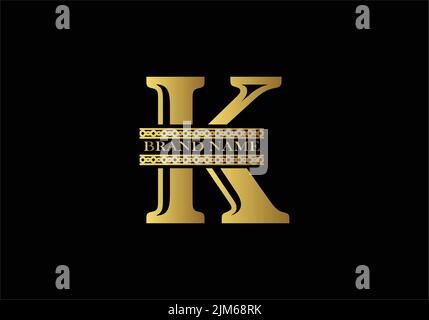 Abstraktes V-Logo-Design, Gold, Beauty-Industrie und Fashion-Logo. Kosmetik-Geschäft, Spa-Salons. Yoga, Medizin-Unternehmen, Kliniken, Stock Vektor