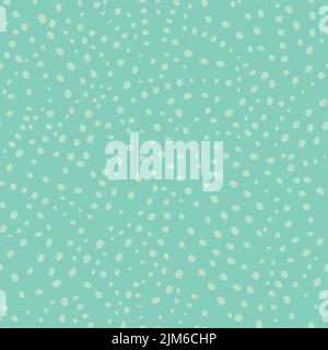 Abstrakter Vektorhintergrund mit Glitch-Punktverzerrung. Nahtlose Noise Texture monchrom pastellblau Hintergrund. Unregelmäßig gestreute Punkte wiederholen Stock Vektor