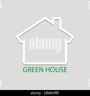 Eco House Vektor Design Element Stock Vektor
