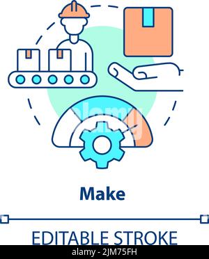 Make Concept-Symbol Stock Vektor