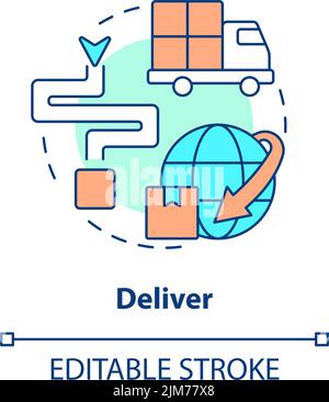 Symbol „Konzept bereitstellen“ Stock Vektor