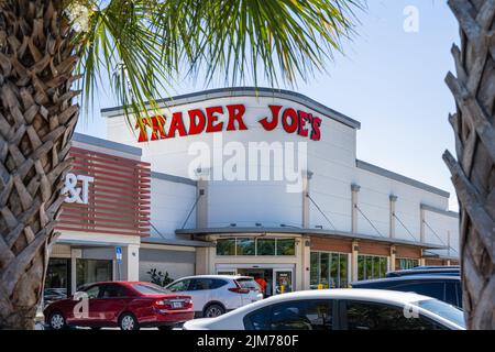 Trader Joe's Lebensmittelgeschäft in Jacksonville Beach, Florida. (USA) Stockfoto