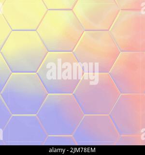 Ein Hintergrund im Hexagon-Design mit rosa Farbe Stock Vektor