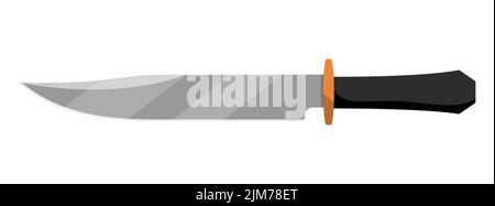 Messer-Symbol. Küchenmesser zum Kochen. Symbol für isoliertes Messer. Vektorgrafik. Stock Vektor
