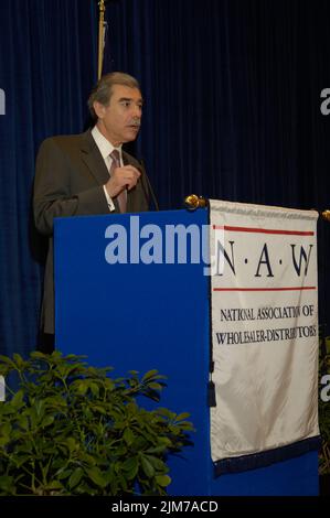 Büro des Sekretärs (Carlos Gutierrez) - Nationale Vereinigung der Großhändler Händler Stockfoto