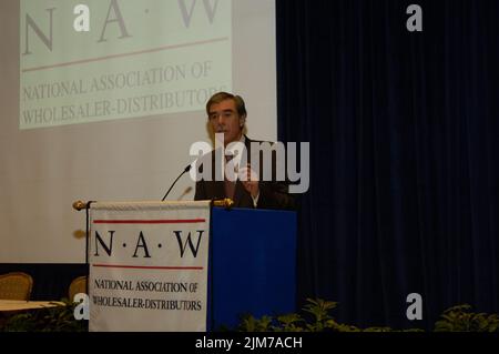 Büro des Sekretärs (Carlos Gutierrez) - Nationale Vereinigung der Großhändler Händler Stockfoto