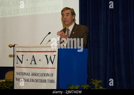 Büro des Sekretärs (Carlos Gutierrez) - Nationale Vereinigung der Großhändler Händler Stockfoto