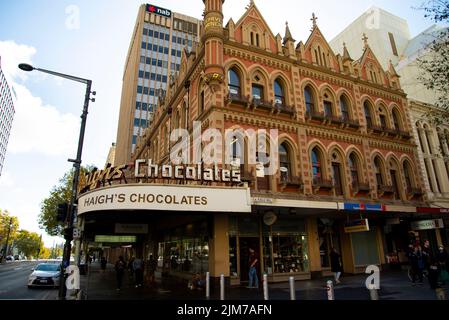 Adelaide, Australien - 1. Mai 2022: Haigh's Chocolates wurde 1915 gegründet Stockfoto