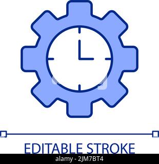 RGB-Farbsymbol für die Leistungszeit Stock Vektor