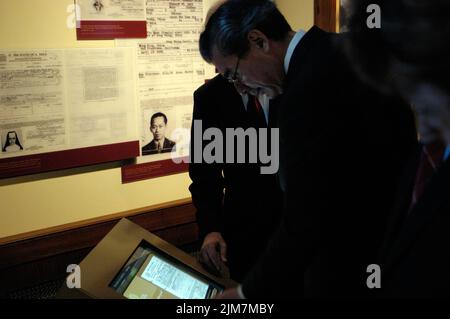 Büro des Sekretärs (Carlos Gutierrez) - Gemeinsame Sitzung der Kommission für Handel und Handel mit kleinen Gruppen Stockfoto