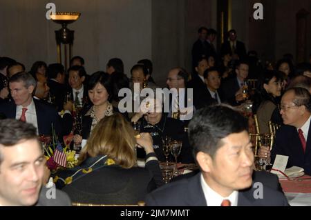 Büro des Sekretärs (Carlos Gutierrez) - Gemeinsame Sitzung der Kommission für Handel und Handel mit kleinen Gruppen Stockfoto