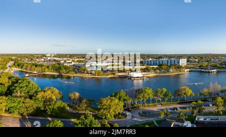 Luftaufnahme von Cranes Roost, Altamonte Springs, Florida. 3. März 2022 Stockfoto