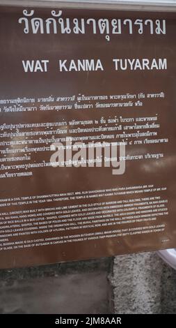 Wat Kanma Tuyaram thailändischer buddhistischer Tempel Buddhistisches Kloster Chinatown Bangkok Thailand Stockfoto