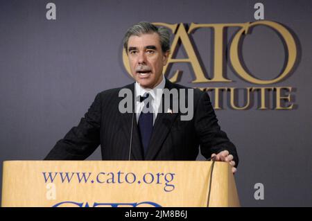 Büro des Sekretärs (Carlos Gutierrez) - Cato-Ansprache Stockfoto