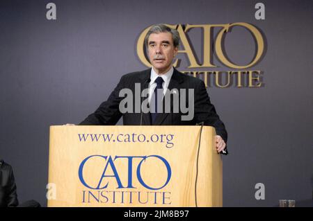 Büro des Sekretärs (Carlos Gutierrez) - Cato-Ansprache Stockfoto