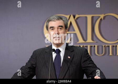 Büro des Sekretärs (Carlos Gutierrez) - Cato-Ansprache Stockfoto