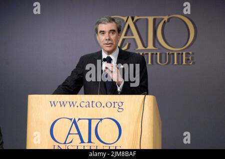 Büro des Sekretärs (Carlos Gutierrez) - Cato-Ansprache Stockfoto