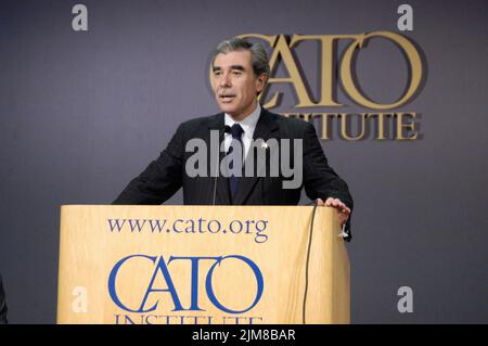 Büro des Sekretärs (Carlos Gutierrez) - Cato-Ansprache Stockfoto