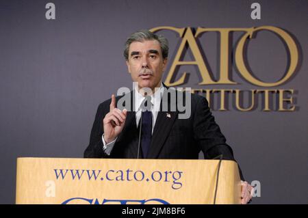 Büro des Sekretärs (Carlos Gutierrez) - Cato-Ansprache Stockfoto