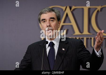 Büro des Sekretärs (Carlos Gutierrez) - Cato-Ansprache Stockfoto