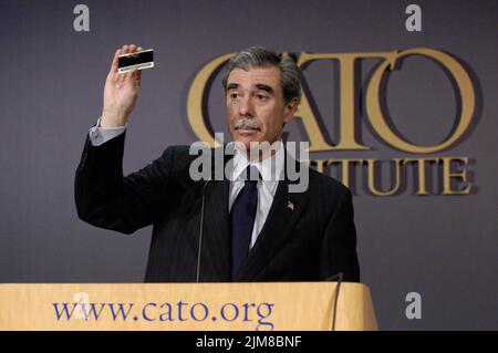 Büro des Sekretärs (Carlos Gutierrez) - Cato-Ansprache Stockfoto