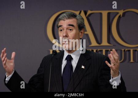 Büro des Sekretärs (Carlos Gutierrez) - Cato-Ansprache Stockfoto