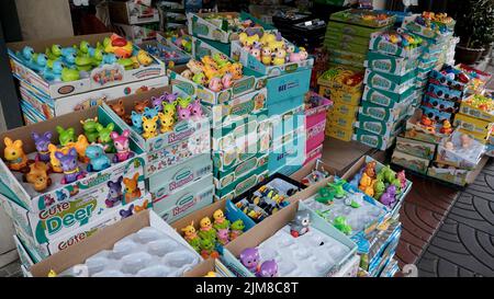 Spielzeugladen in Chinatown Bangkok Thailand Stockfoto