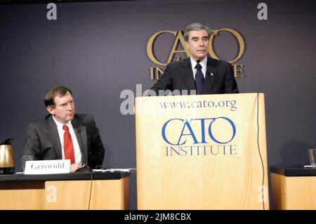 Büro des Sekretärs (Carlos Gutierrez) - Cato-Ansprache Stockfoto