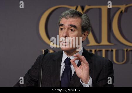 Büro des Sekretärs (Carlos Gutierrez) - Cato-Ansprache Stockfoto