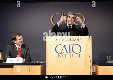 Büro des Sekretärs (Carlos Gutierrez) - Cato-Ansprache Stockfoto