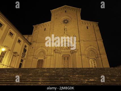 Kuppelplatz aus Arezzo, Toskana, Italien. Stockfoto