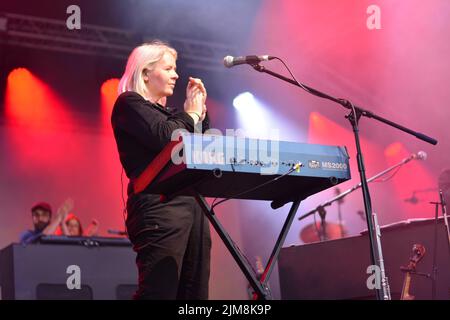 Belle und Sebastian beim Bristol Harbour Festival. Lloyds Amphitheatre, Bristol, Großbritannien. Juli 15 2022. Stockfoto