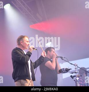 Belle und Sebastian beim Bristol Harbour Festival. Lloyds Amphitheatre, Bristol, Großbritannien. Juli 15 2022. Stockfoto