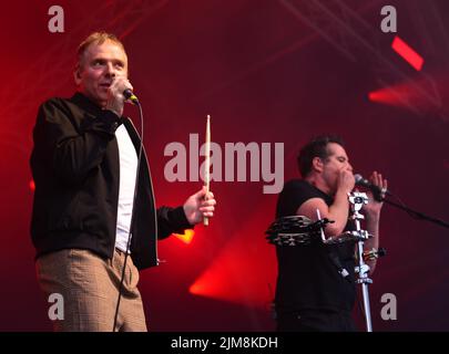 Belle und Sebastian beim Bristol Harbour Festival. Lloyds Amphitheatre, Bristol, Großbritannien. Juli 15 2022. Stockfoto