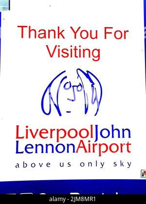 Flughafen John Lennon Stockfoto