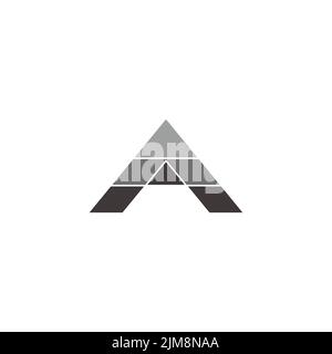 Schreiben Sie einen Gradienten geometrischen Pfeil Logo Vektor Stock Vektor