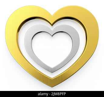 Zwei Herzen Stockfoto