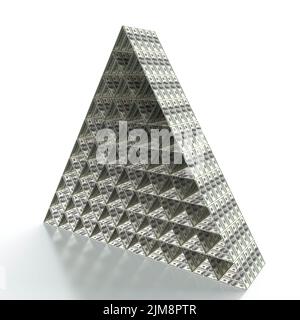 Finanzpyramide Stockfoto