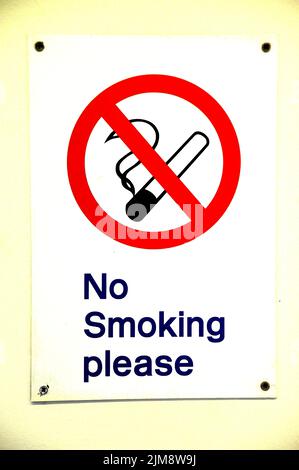 Kein Rauchen Zeichen Stockfoto