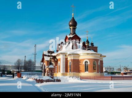 Die Kirche des heiligen Seraphim von Sarow in der Stadt Alexandrow Stockfoto
