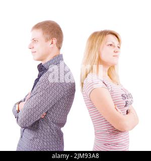 Der junge Mann und die Frau Stockfoto