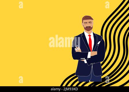 Business Mann Cartoon Charakter-Erstellung festgelegt. Gut aussehend lächelnd Jungunternehmer im Büro Stil Kleidung. Bauen Sie Ihr persönliche Design - Lager Vektor Stock Vektor