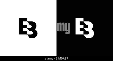 Modernes und einzigartiges EB-Logo mit Initialen Stock Vektor