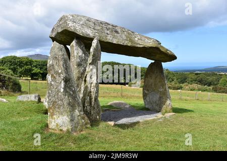 Pentre Ifan Burial Chamber, Nevern, Crymych , Pembrokeshire, Wales Stockfoto