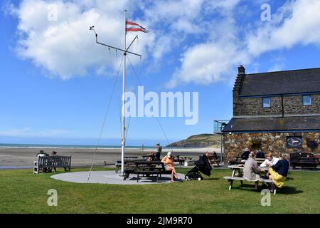 Newport Boat Club, The Parrog, Newport, Pembrokeshire, Wales Stockfoto