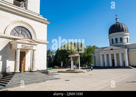 Moldawien, Chisinau, die Geburtskathedrale Christi ist die Hauptkathedrale der russisch-orthodoxen Kirche in der Innenstadt Stockfoto