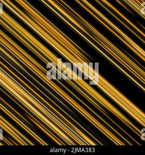 Diagonal Striped Glowing Lines Neonstreifen mit hellen, farbenfrohen, abstrakten Bewegungs- und Geschwindigkeitslinien auf schwarzem Hintergrund für Tapeten Stockfoto
