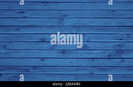 Hintergrund von alten Holz blaue Farbe Stockfoto