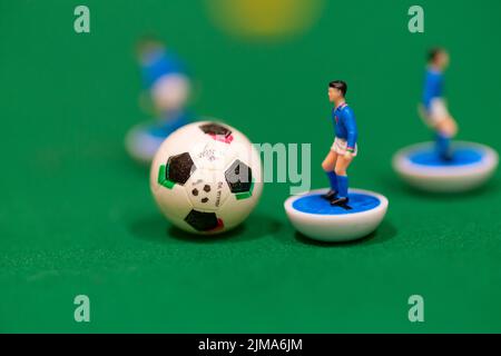 Vintage Subbuteo Tisch Fußball Spiel Spielzeug Stockfoto